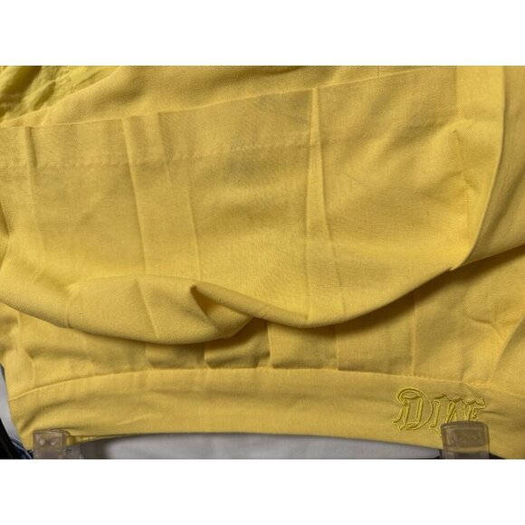 Mea Culpa Yellow Linen Cotton Pleated Mini Skirt Size Small Preppy Young Summer - Picture 8 of 10